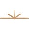 Ekena Millwork Kennewick Timber Gable Bracket, Western Red Cedar, 96"W x 44"H x 1 1/2"D x 3 1/2"F, 11/12 Pitch GBW096X44X0204KEN00SWR - alternate 2